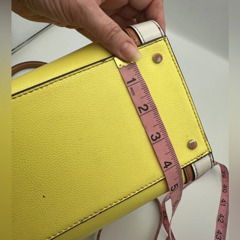 Kate Spade Patterson Drive Large Geraldine Colorblock Satchel Limelight Yellow